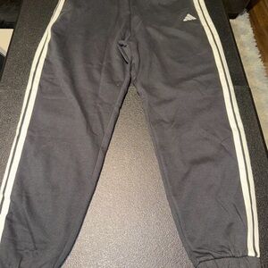 Adidas women’s black Joggers with White Accents